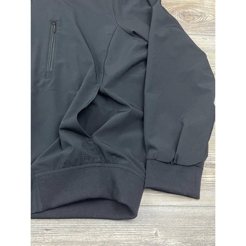 Banana Republic Mens XL Jacket All Day Everyday Black Stretch Preppy Dk Academia